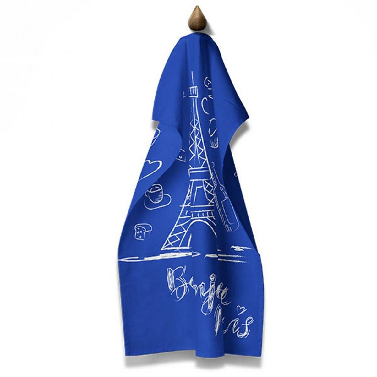 Domarex Cucine Mondo - Keukenhanddoek - 45x70 cm - 100% Katoen - Blauw