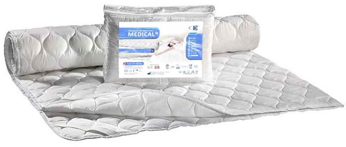 AMW Medical - Antiallergische Matrasbeschermer - 180x200 - Wit - Elastische Hoeken