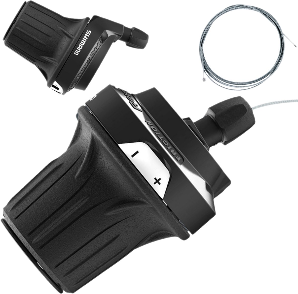Shimano Tourney - Revoshift SL-RV200 - Schakelgreep Links - 3 Versnellingen - Soepele Draaihendel - Met Kabel