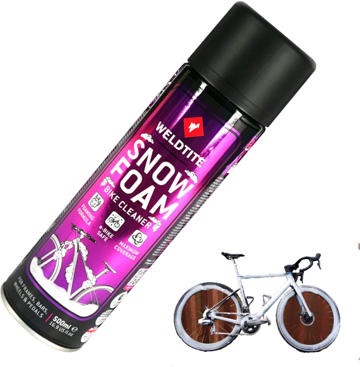 Weldtite Snow Foam - Fietsreiniger - Gering geluid - 500ml - Diepe Reiniging