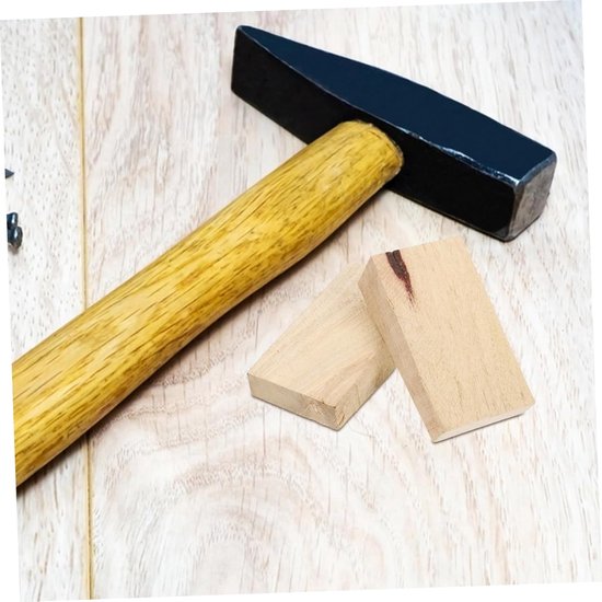 Bijlsteel Wiggen - Houten Wiggen Set - Gereedschap Reparatie - 10 Stuks Pakket - 3.14x1.77x0.98 Inch - Natuurlijk Hout — afbeelding 2
