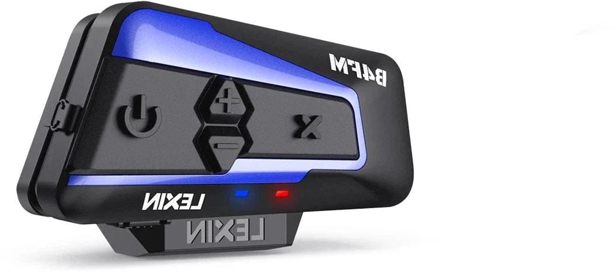 Lexin - Motorfiets Intercom - Motorhelm - Bluetooth 5.0 - Headsets - Handsfree - Communicator - Interphone - Voor 10 ruiters - 1 stuk - 2000M