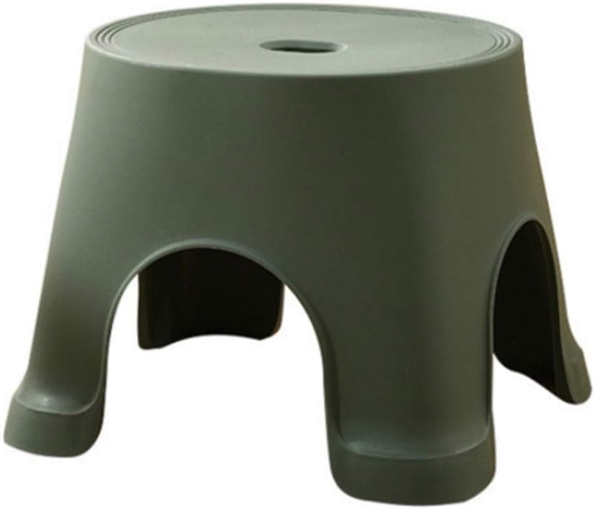 Badkamer Kruk - Hulpje Kind - Veilig Douchen - Antislip Voetjes - 21.5cm Hoog - Groen