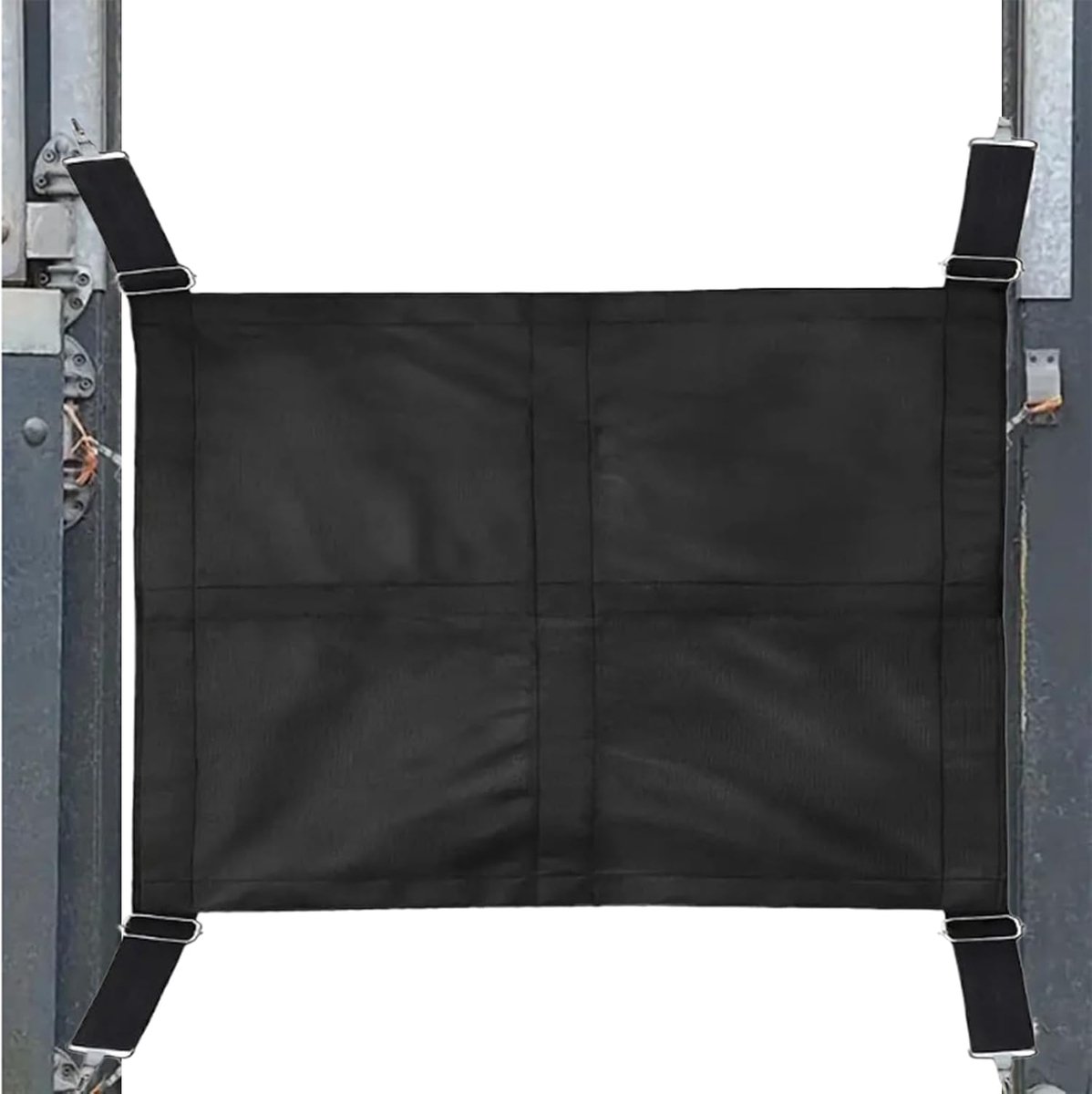 Paardenboxdeur - Stalrooster Ademend - Training Stal Paardenbox - Verstelbare Riemen - 68x49x5 cm