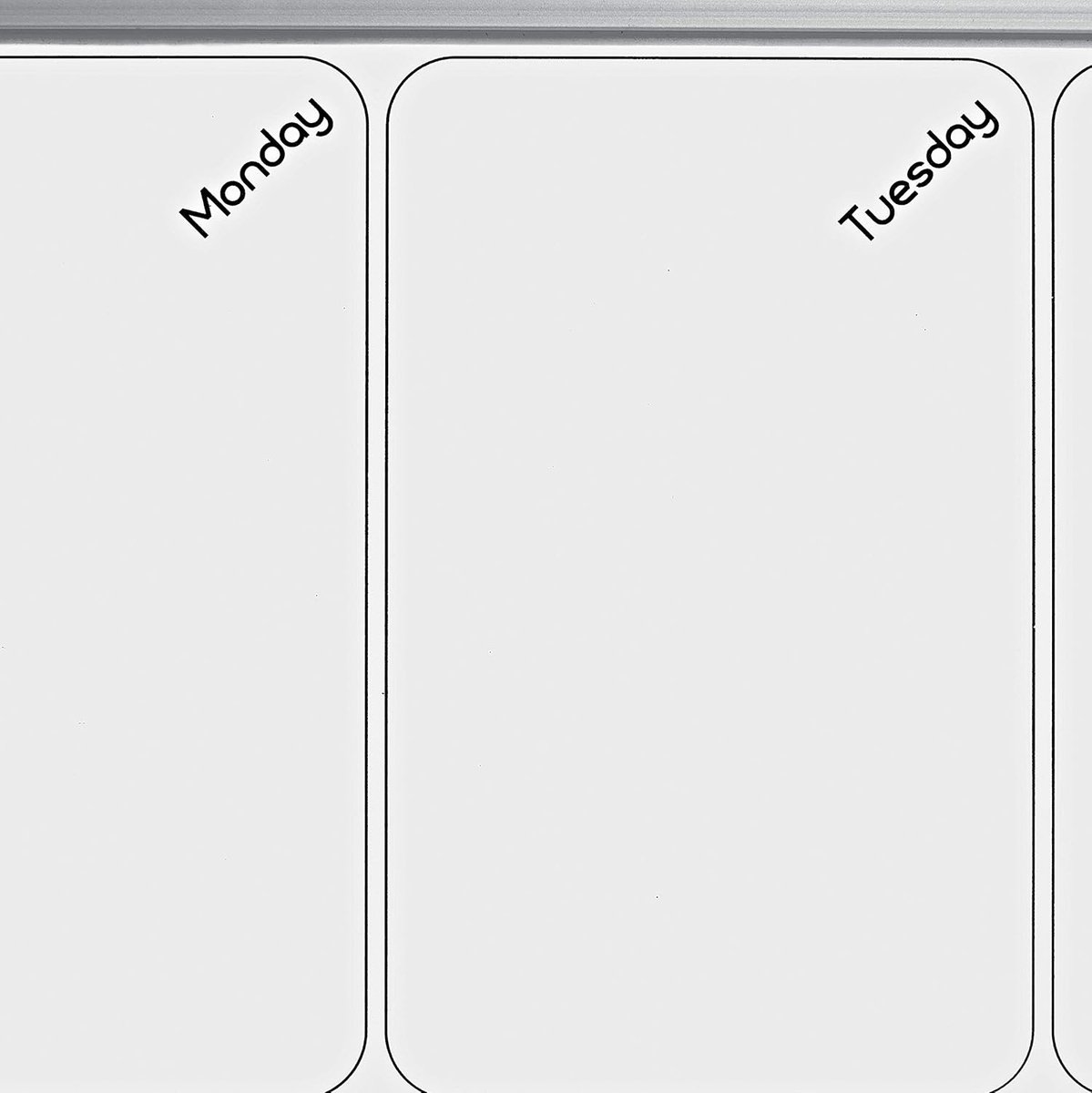 PromoHome Kleine Magnetische Weekplanner met Prikbord Kurk – Whiteboard Familie Planner – Droog Uitwisbaar – Wand of Koelkast – Inclusief Marker & Magneten – 58,5 x 19 cm — cadeau in Kalenders & Planners - foto 2