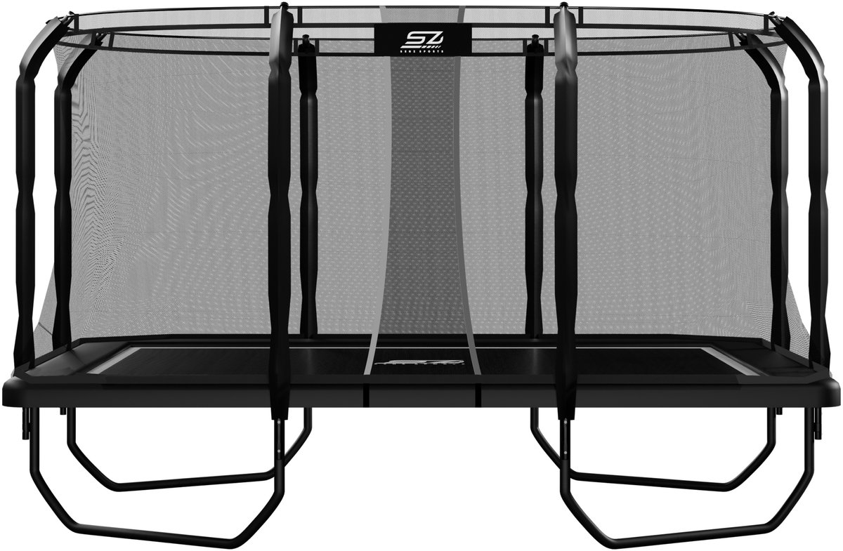 Senz Sports - J7000 Premium Plus - Trampoline - 244 x 366 cm - Rechthoek - Met Elastieken van Senz Sports