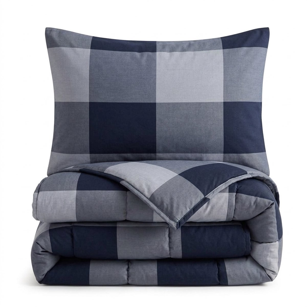 Sleeptime® 2 in 1 Dekbed zonder Overtrek Anne - Dekbed - 240 x 200 cm + 2 x kussenslopen 60x70 - Blauw
