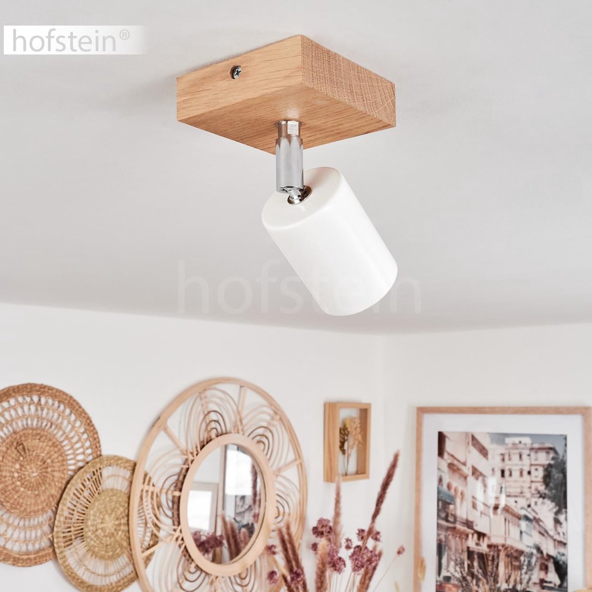 Plafondlamp Hoekig - Spot Verlichting - Binnen Verlichting - Verstelbare Kap - 9x9x15 cm -
