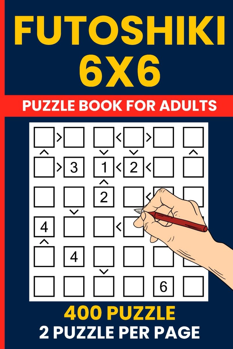 Logica Puzzelboek - Hersentraining Spel - Geavanceerd Puzzelen - 400 6x6 Puzzels - Groot Lettertype