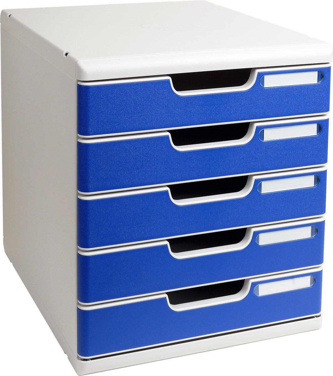 Exacompta Ladenbox Modulo Office 5 gesloten laden - Blauw - 301003D