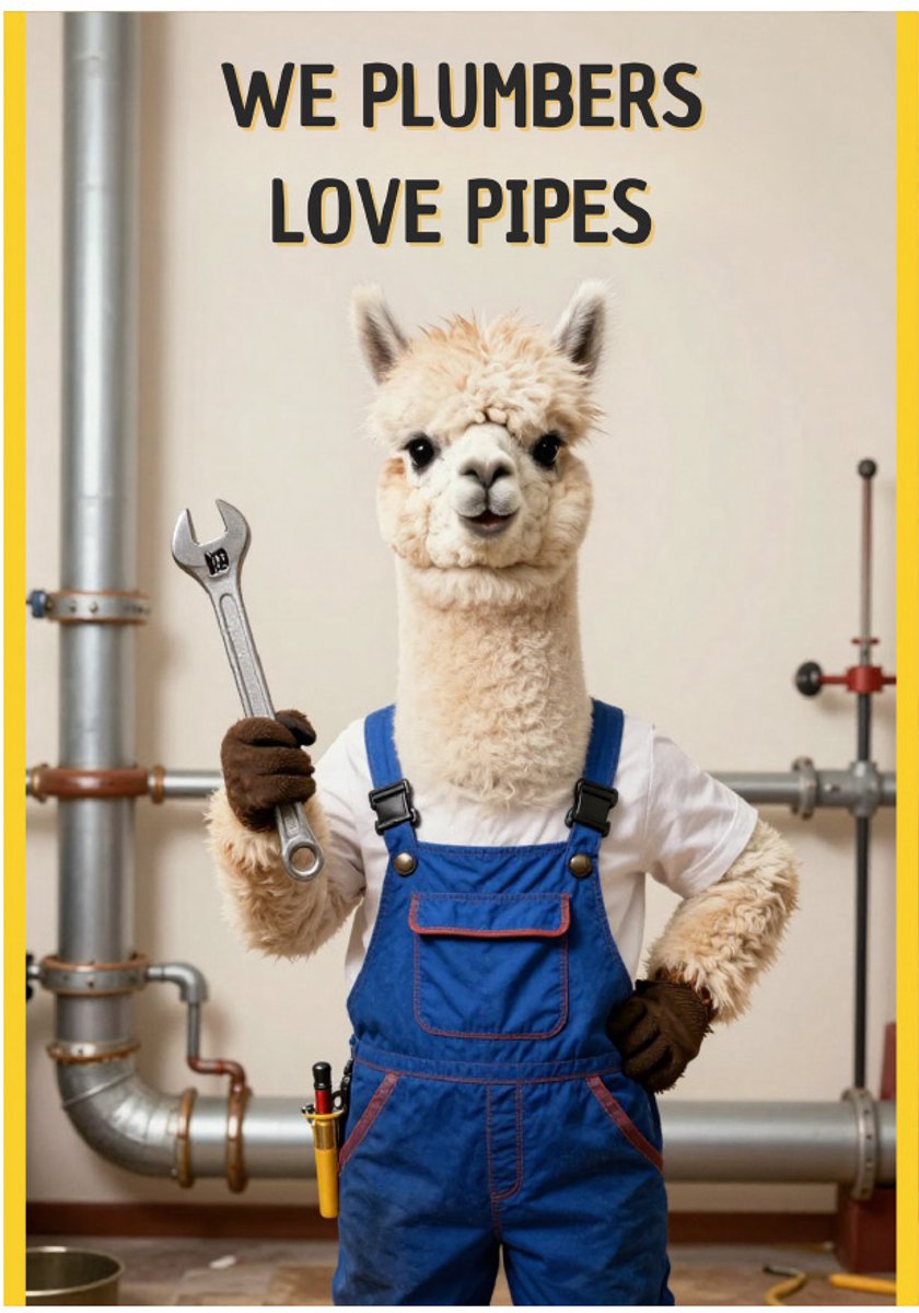 Huurdies - Poster - I'm a plumber - A2