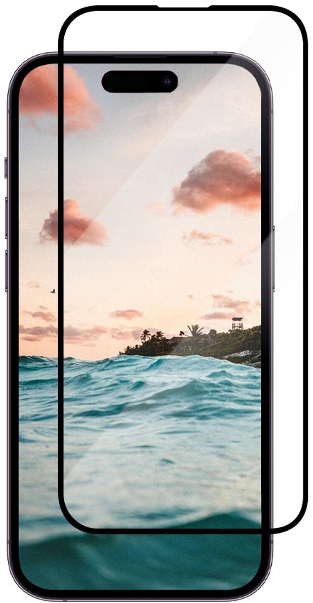 Casecentive Glass Screenprotector 3D full cover geschikt voor iPhone 15 Pro