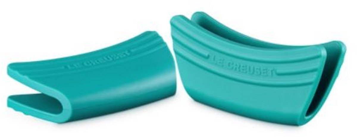 Le Creuset handvat silicone set van 2 bleu riviera