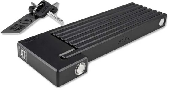 ACID Vouwslot RIGID 120 PURE - Roestvrij staal - Extra klittenbandbevestiging - D7xL1200 mm - Zwart van ACID — afbeelding 4