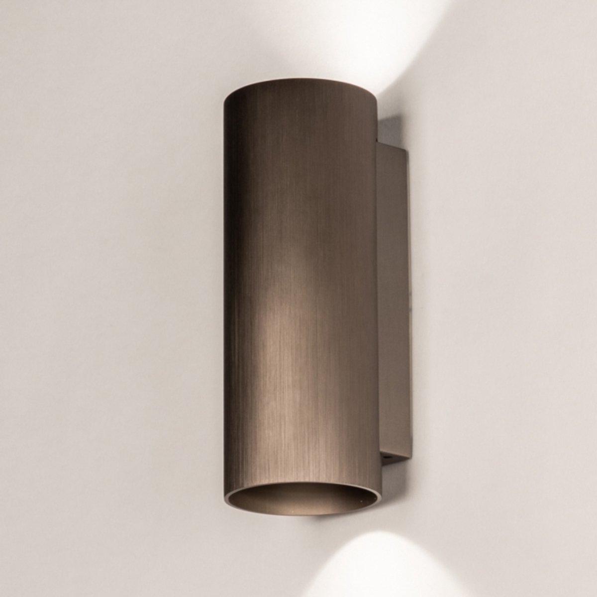Lumidora Wandlamp 75555 - Voor buiten - DANNY OUT - 2 Lichts - GU10 - Bruin - Metaal - Buitenlamp - IP65