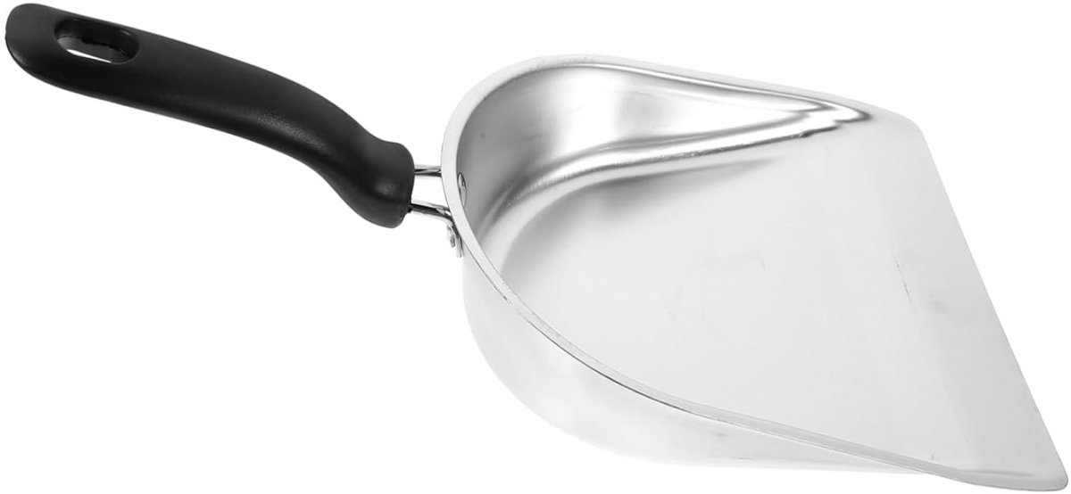 Stoffer en blik - Handveger - Snel opruimen - Comfortabele grip - 40 x 21 x 14 cm - Zilver