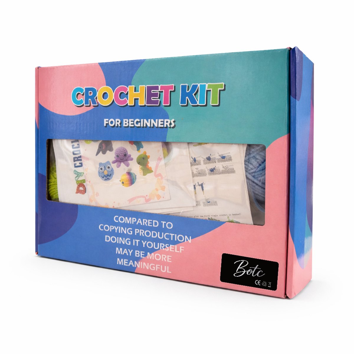 BOTC Haakpakket voor beginners -Beginners haakset - Amigurumi haakpakketten - 6 stuks — afbeelding 7