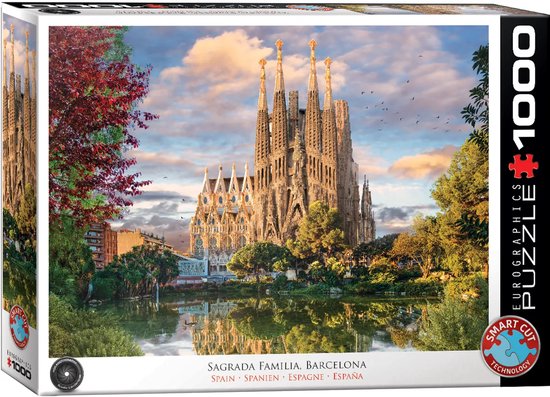 Eurographics - Sagrada Família, Barcelona, Espagne - 1000 pièces - 68×48 cm - Puzzle Photographie HDR