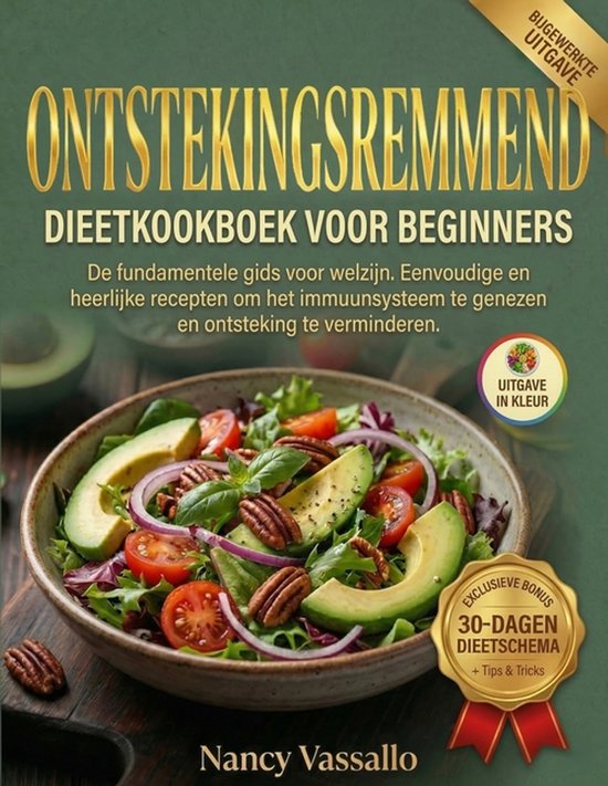 Ontstekingsremmend Dieetkookboek voor Beginners - cover