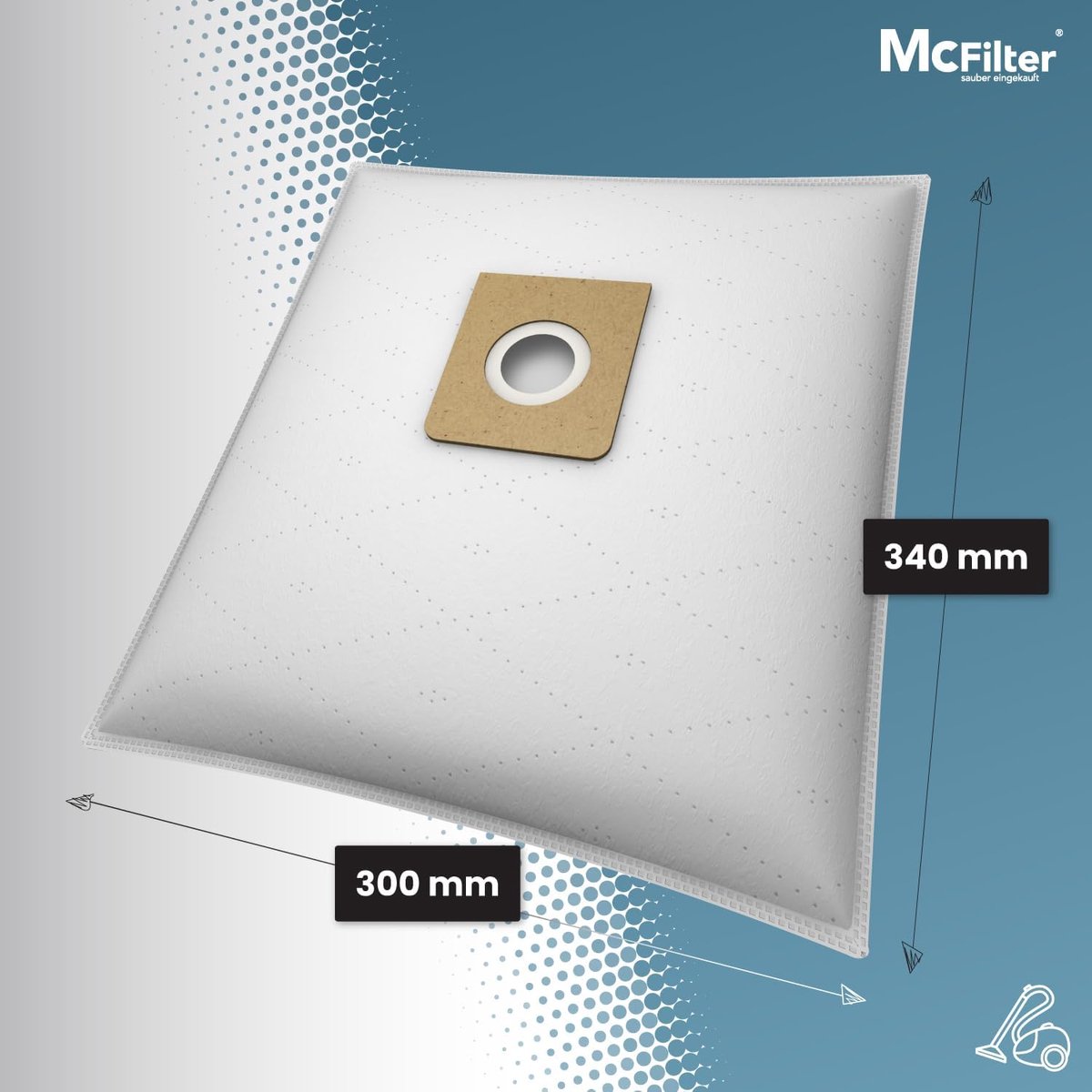 Stofzuigerzakken - Microfleece Zakken - Stofvrij Werken - 5-Laags Vlies - 340 x 300 mm