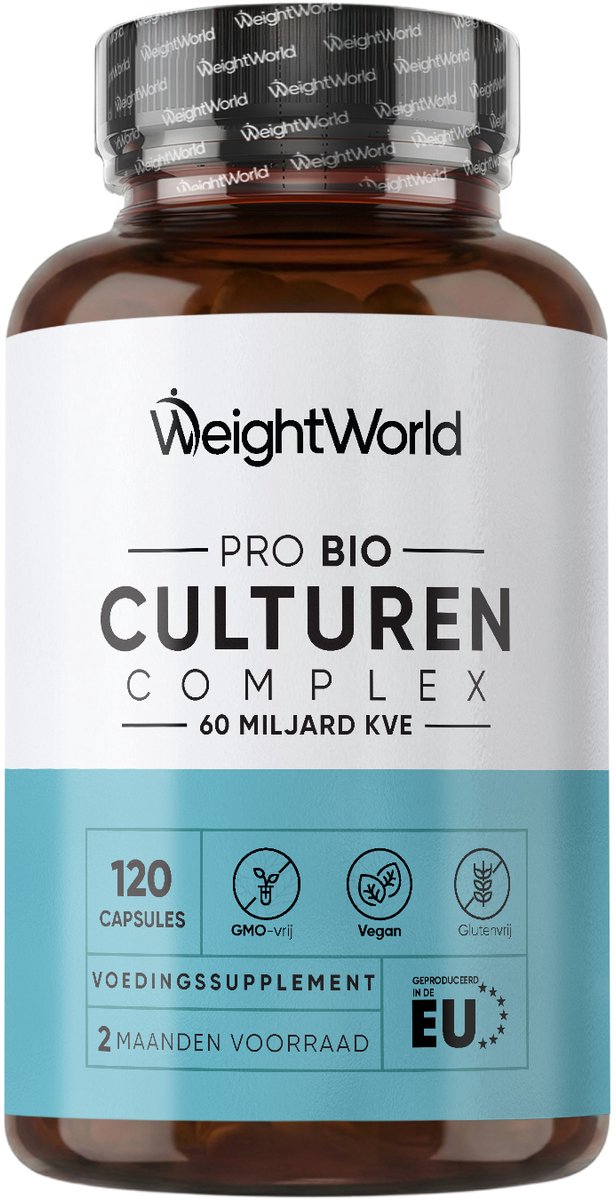 WeightWorld Biotica Complex - 60 miljard CFU uit 20 bacteriestammen - 120 vegan capsules