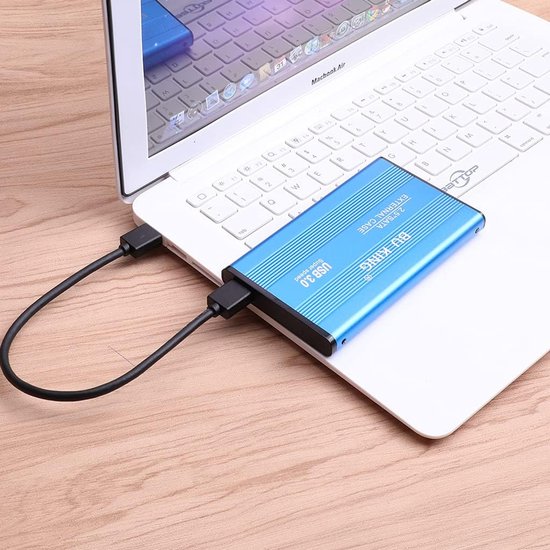 Externe Harde Schijf - Mobiele Opslag - Data Back-up - Snelle USB 3.0 - 13mm Dun - Blauw — afbeelding 3