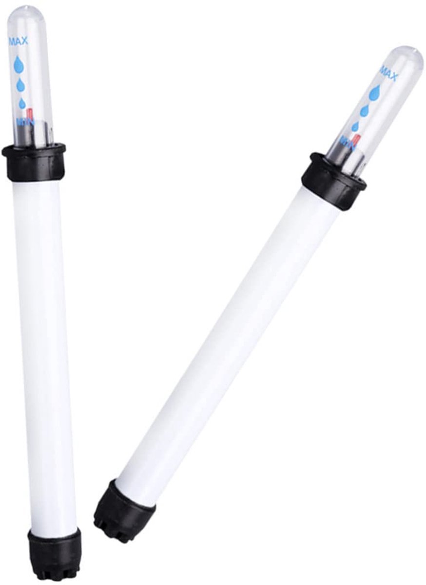 longziming - Planten Watermeter - Waterniveau-indicator - Watertekort indicator - 2 stuks - Transparante vlotter - Hittebestendig plastic - Voor binnen en buiten