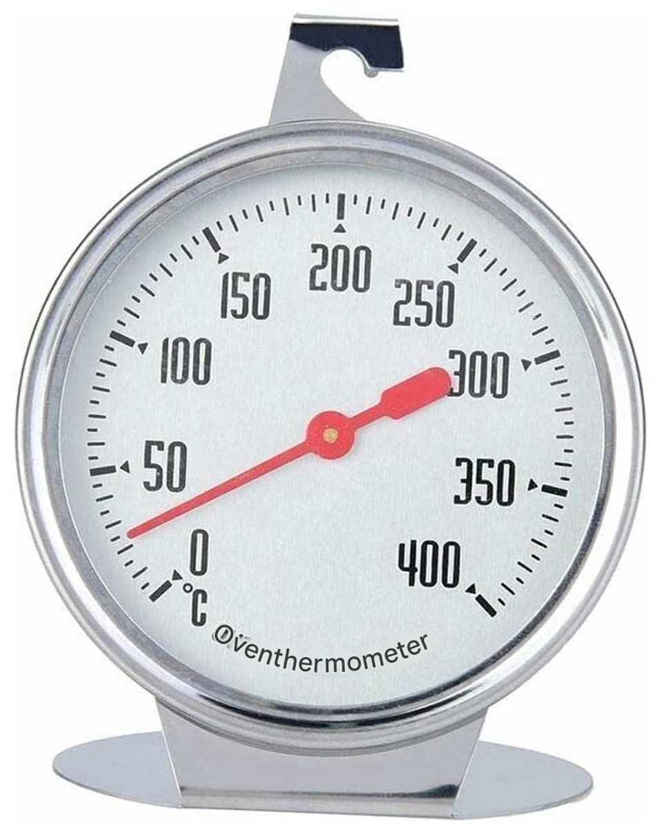 Oventhermometer - Roestvrijstaal - Tot 400 °C - 1 Stuks - Keuken