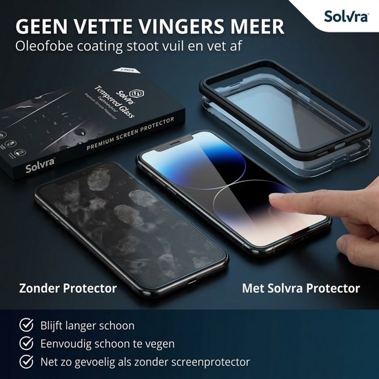 Protecteur d'écran adapté pour iPhone 7 et iPhone 8 - Glas trempé - Tempered Glass - Transparent et résistant aux rayures - Incl. Outil d'installation - 3 pièces