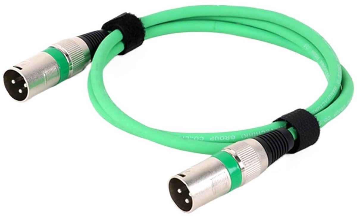 XLR Kabel - Microfoon Kabel - Audio Verbinding - Ruisonderdrukking - 10 Meter - Groen