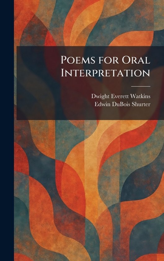 Poems for Oral Interpretation - cover