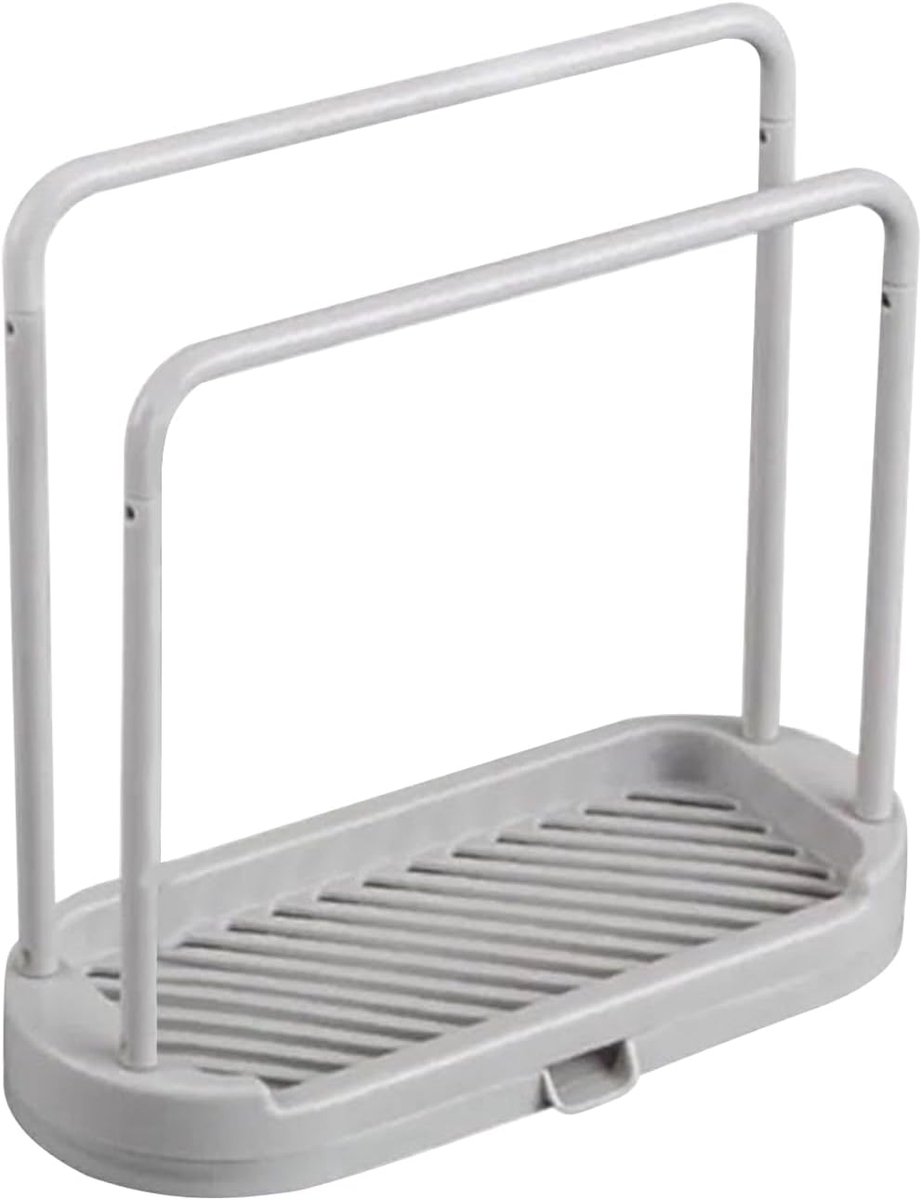 Keuken Organizer - Gootsteen Caddy - Schoon Houden - Afneembaar Ontwerp - 112cm Breed - Grijs