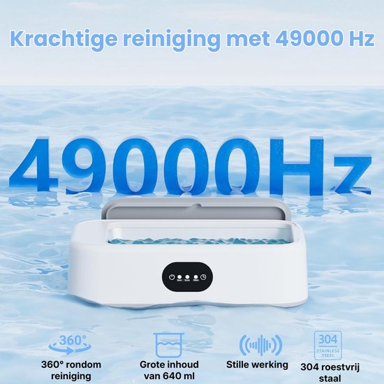Ultraschall-Reinigungsgerät 640 Ml – Für Brillen, Schmuck & Co. – Edelstahl/ABS