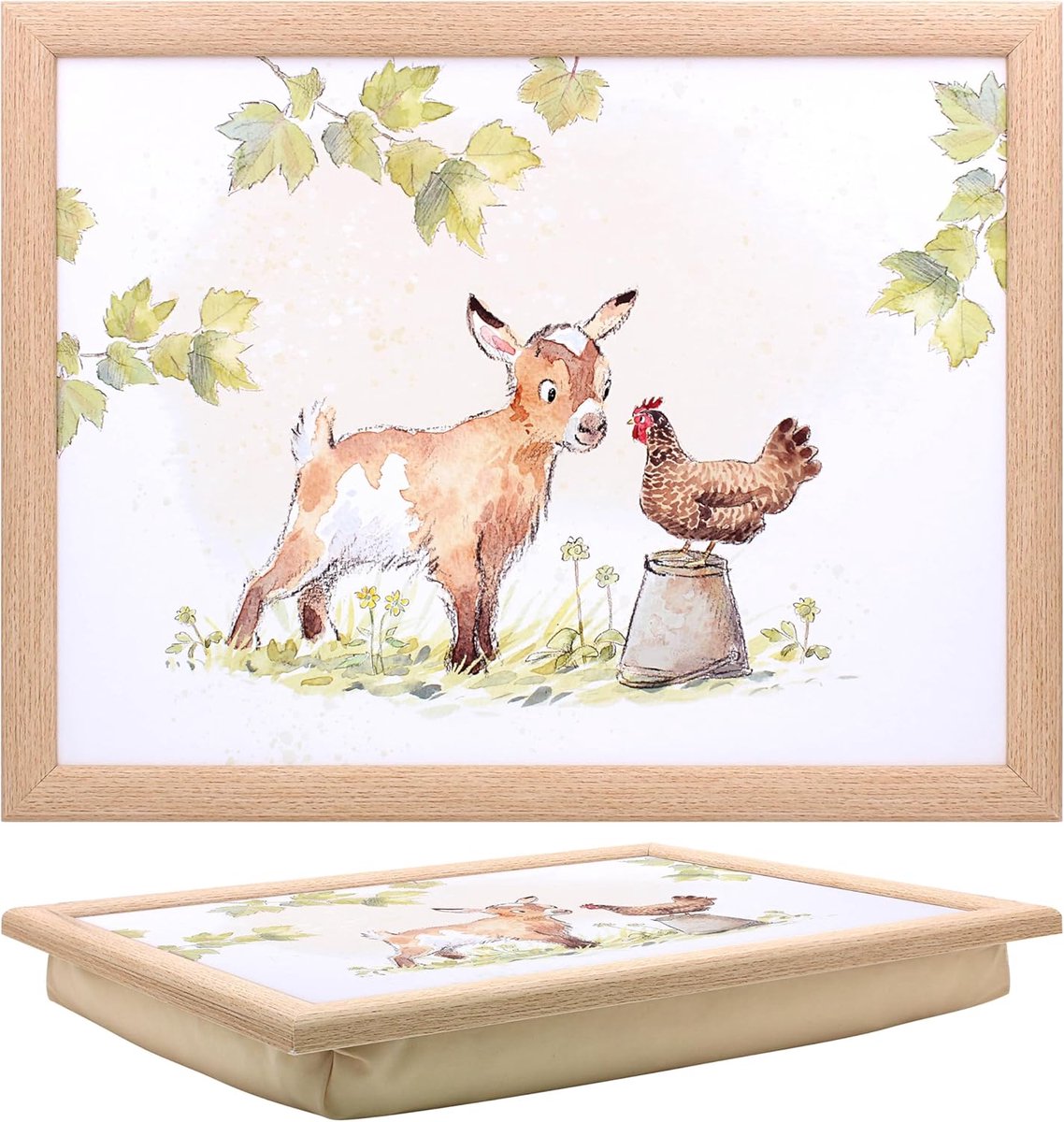 Laptafel met Zitzak en Boerderijdesign - ideaal voor ontbijt, dineren en serveren van gerechten