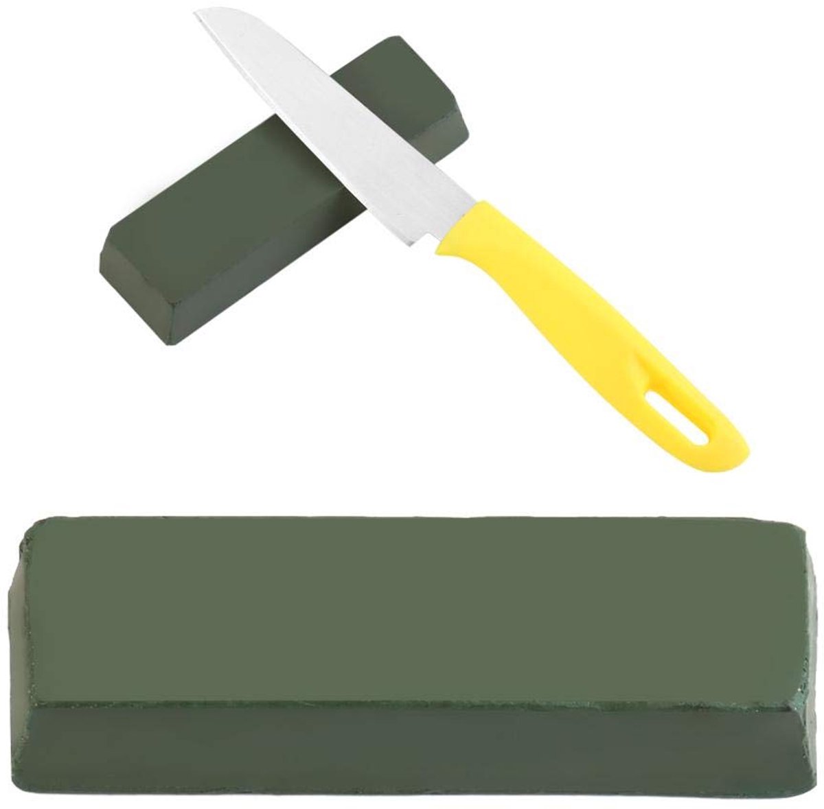 Polijstpasta Donkergroen Vierkant 112 x 35 x 25 mm - Professioneel Polijstgereedschap voor Metalen Producten en Houten Meubels