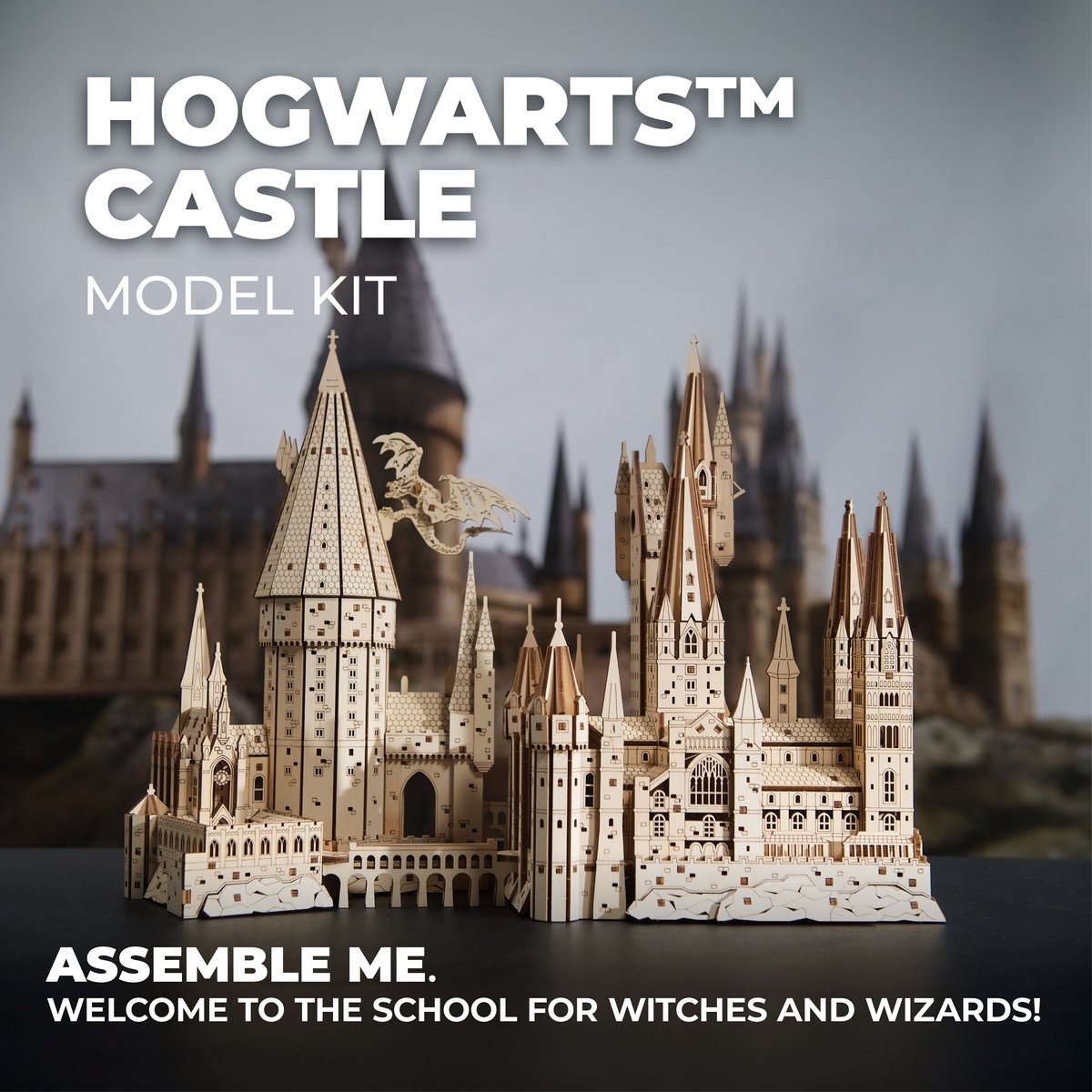 UGEARS 3D Modelbouw - Hogwarts™ Castle - Harry Potter™ - Mechanisch Bouwpakket Hout - Educatief Speelgoed — afbeelding 5