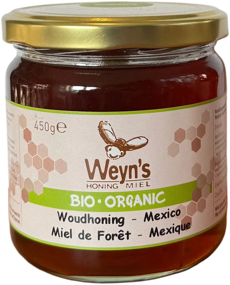 Biologische Woudhoning Mexico - 450g - Weyn's - Honingpot