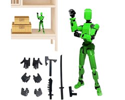 Omslag van Action Figure 13 Gewrichten – Beweegbare Dummy Pop 13,7 cm – Voor Stop Motion & Tekenen – DIY Montage Model