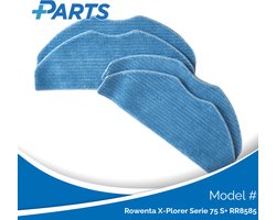 Rowenta X-Plorer Serie 75 S+ RR8585 Dweilpads (4 Stuks, Plus.Parts® alternatief voor ZR185001)
