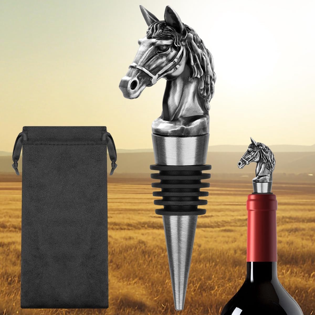 Paardenkop Wijnsluiting - Paardenliefhebbers Wijn Kurk