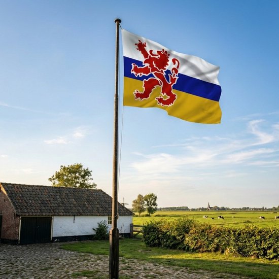 Provincie Limburg vlag - 100 x 150 cm - Provincie vlaggen - polyester - Carnaval decoratie - versiering