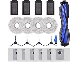 Accessoireset geschikt voor Ecovacs Deebot T50 Pro Omni-stofzuiger - 1 hoofdborstel, 4 HEPA-filters, 6 zakken, 4 zijborstels
