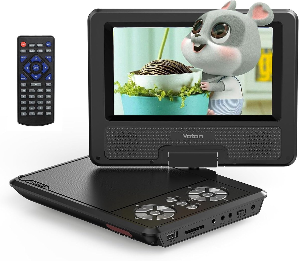 Draagbare DVD speler - Portable DVD speler - Met USB en Accu - Voor in Auto - Videoplayer