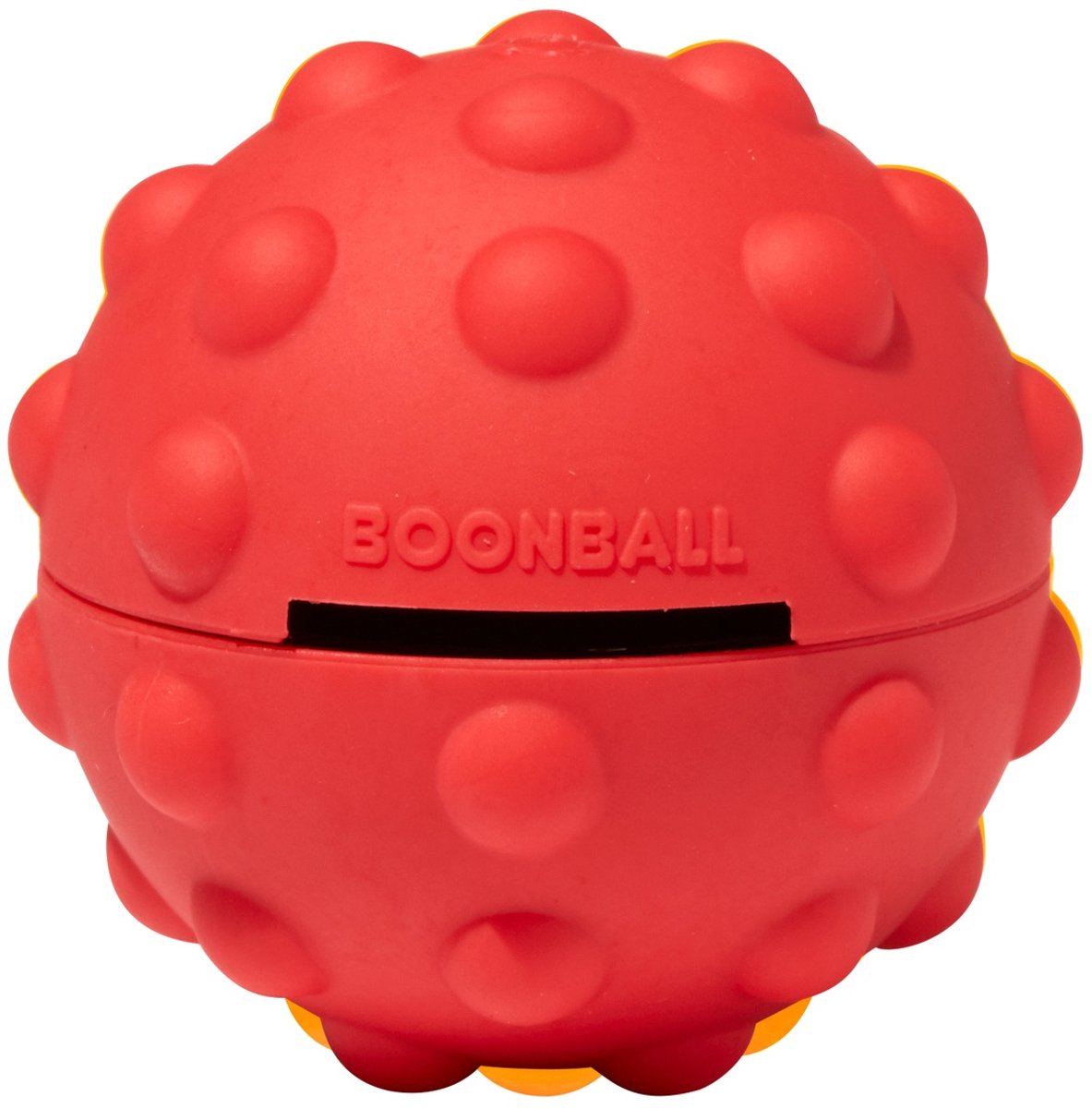 Boondog Boonball - Afneembare Grip voor Hondenriem - 2-in-1 Grip en Bal - Extra Controle - Speelbal Hond - Red