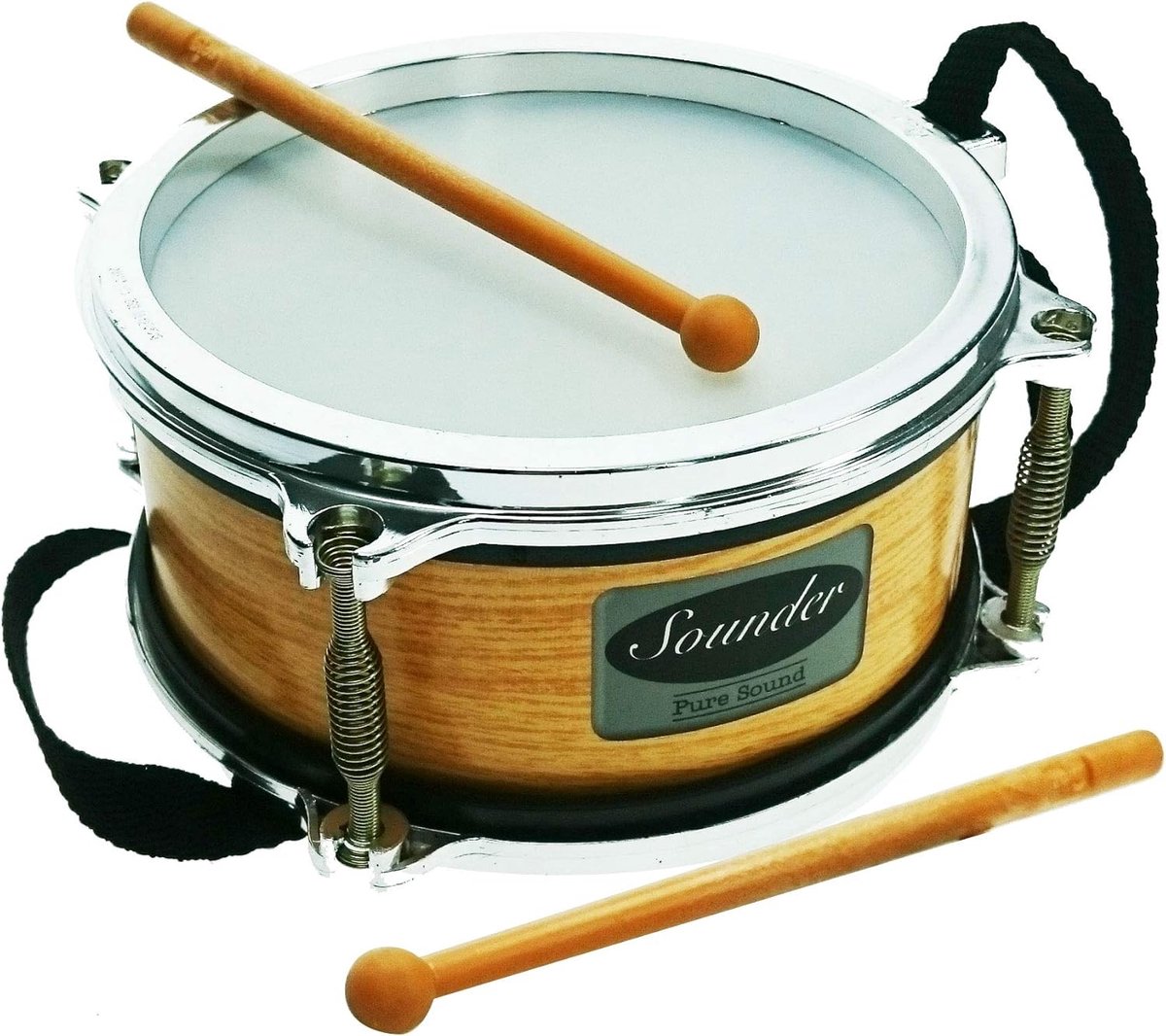 Speelgoedtrommel met drumstokken en riem, 19 cm, voor kinderen vanaf 3 jaar