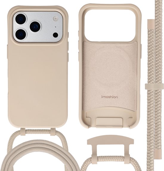 Coque imoshion - Compatible avec iPhone 17 Pro Max - Color Backcover avec cordon amovible compatible avec MagSafe - Nude