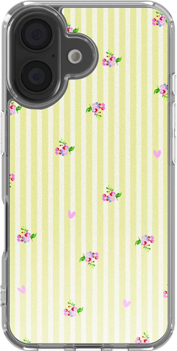 imoshion Hoesje - Geschikt voor Apple iPhone 16 - Design hoesje - Garden Stripes