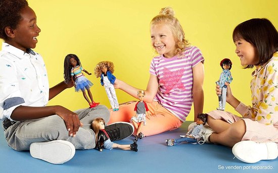 Aanpasbare Pop Set met Kleding en Accessoires - Inclusief Pruik en Schoenen - Speelgoed vanaf 6 Jaar van Merkloos — afbeelding 5