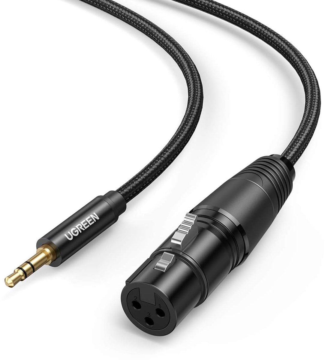 3,5 mm naar XLR-kabel 2 meter - Audio-adapter voor microfoon, luidspreker en apparaat