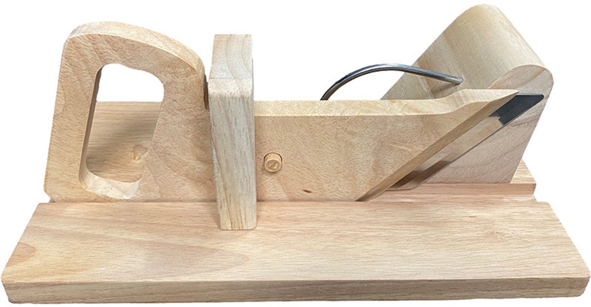Worstguillotine - Groentesnijder, kaassnijder, massief hout (28,516,89,8cm)